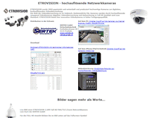 Tablet Screenshot of etrovision.ch